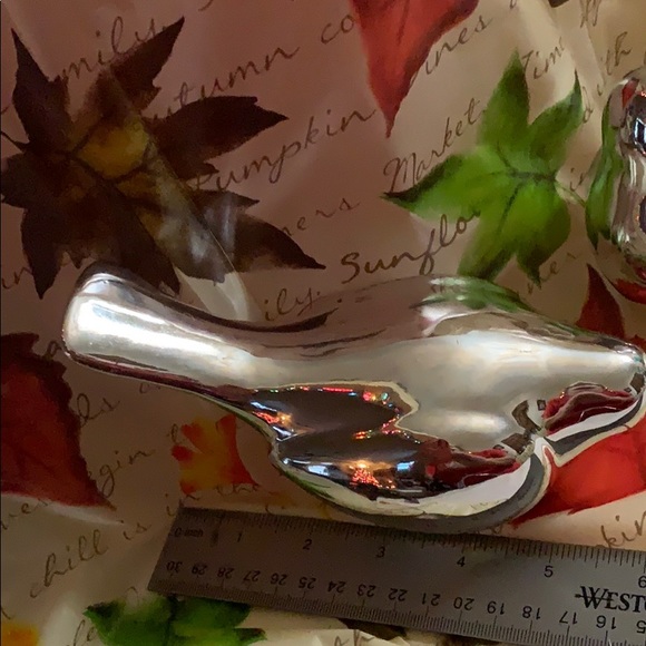 Silver Ceramic Doves - Picture 4 of 6